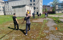 В БГТУ студенты с ослабленным здоровьем приняли участие в турнире по подвижным играм на свежем воздухе